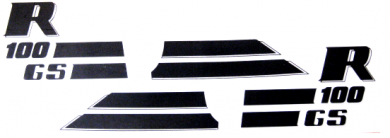 Dekorsatz R 100 GS schwarz 