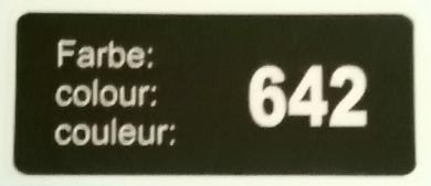 Aufkleber Farbcode 642 