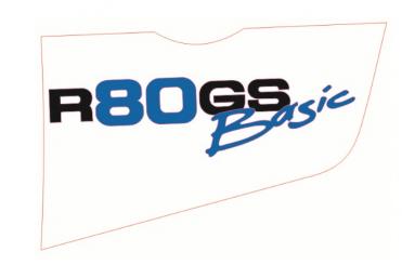 Aufkleber Basic links 