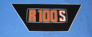 Aufkleber Siebdruck R 100 S rot/silber 