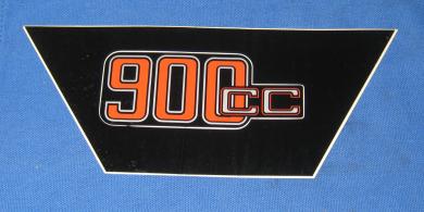 Aufkleber Siebdruck 900 cc rot Sil 