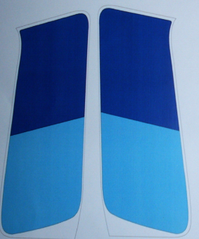 Tank Aufkleber blau/blau Satz 