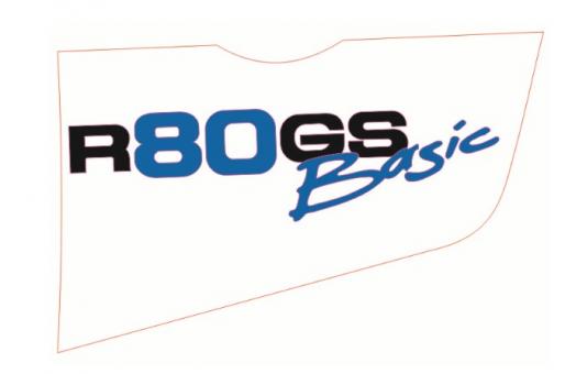 Aufkleber Basic links 