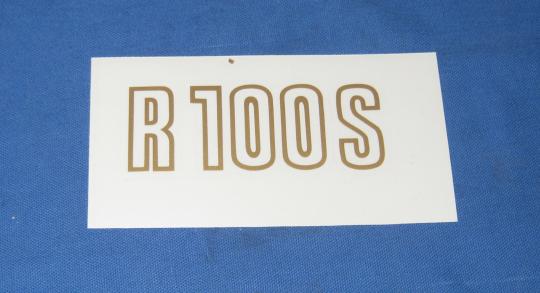 Aufkleber R 100 S in gold 