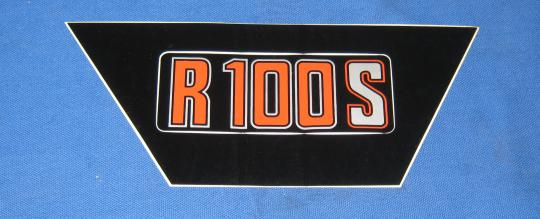 Aufkleber Siebdruck R 100 S rot/silber 