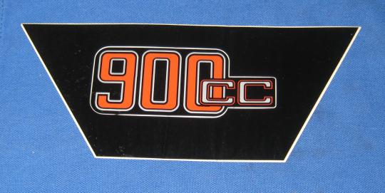 Aufkleber Siebdruck 900 cc rot Sil 